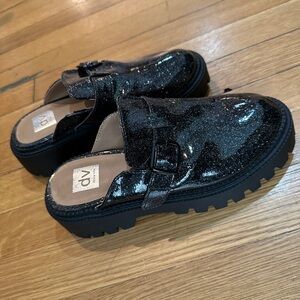 DV by Dolce Vita Black Glitter Kids Clogs